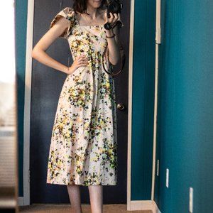 Pink Floral Dress (A4)